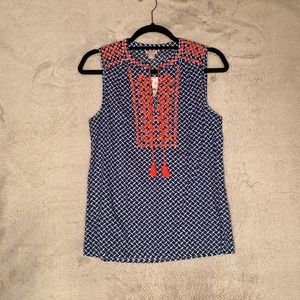 J. Crew Sleeveless Blouse / Top - Sz 0 - NWT